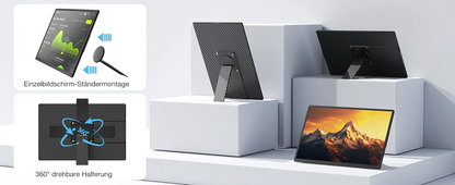 16" FHD SingleMonitor 1200P Plug & Play Enhanced Productivity Dual Screen Portable Monitor for Windows/Mac/Android