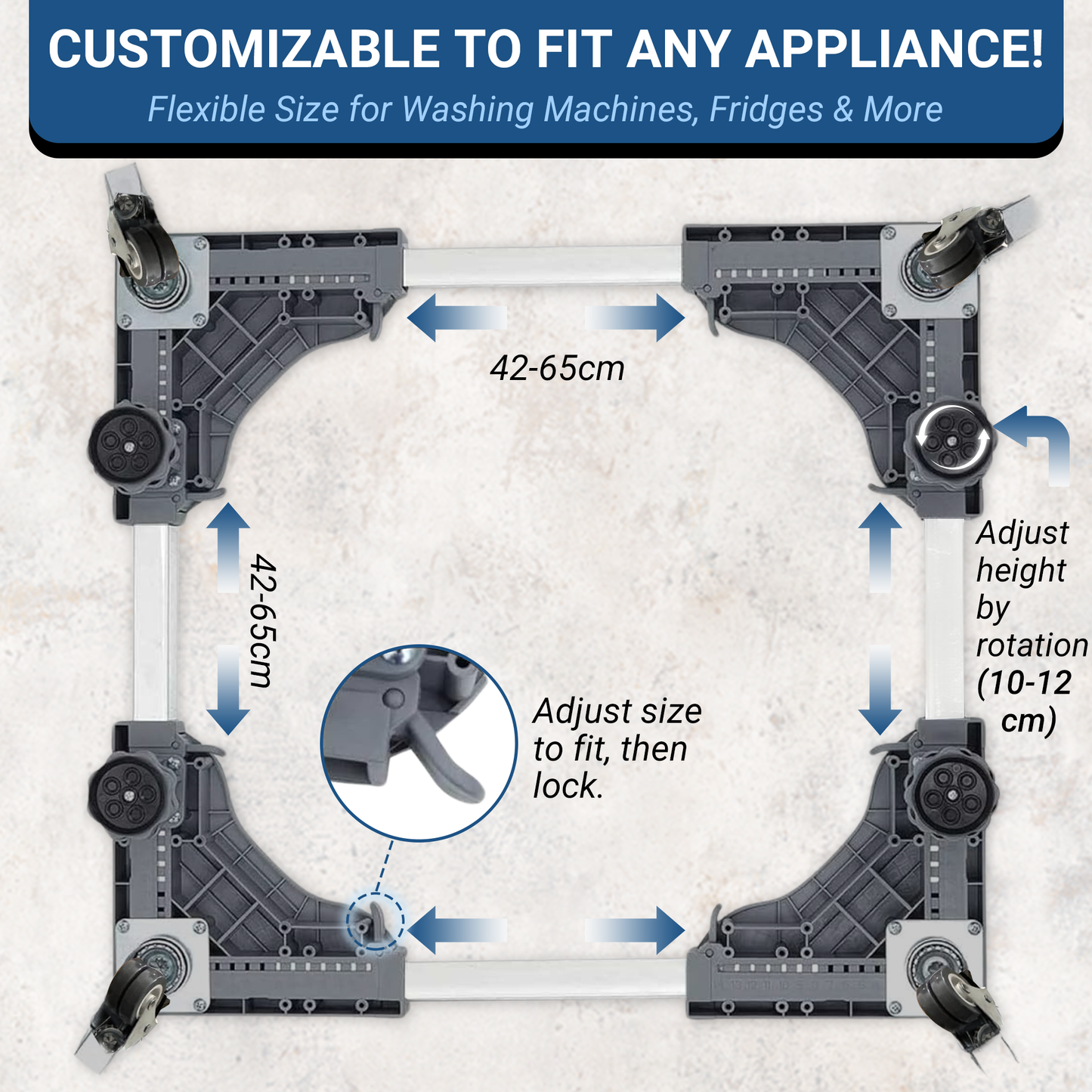 Adjustable Appliance Base Stand