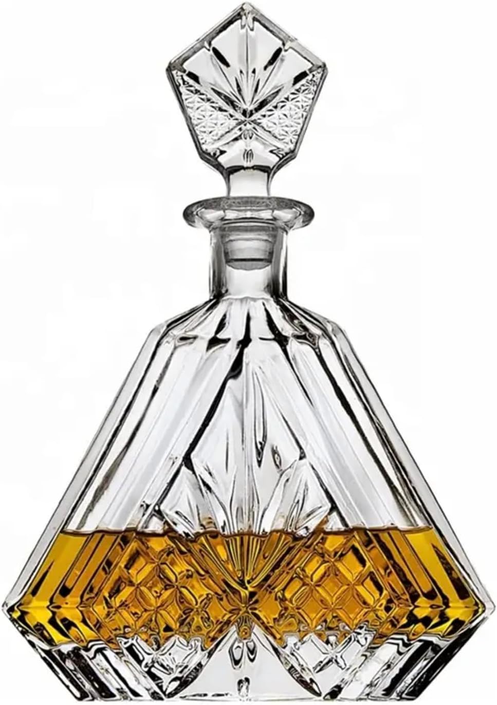 Premium Crystal Whiskey Decanter Set