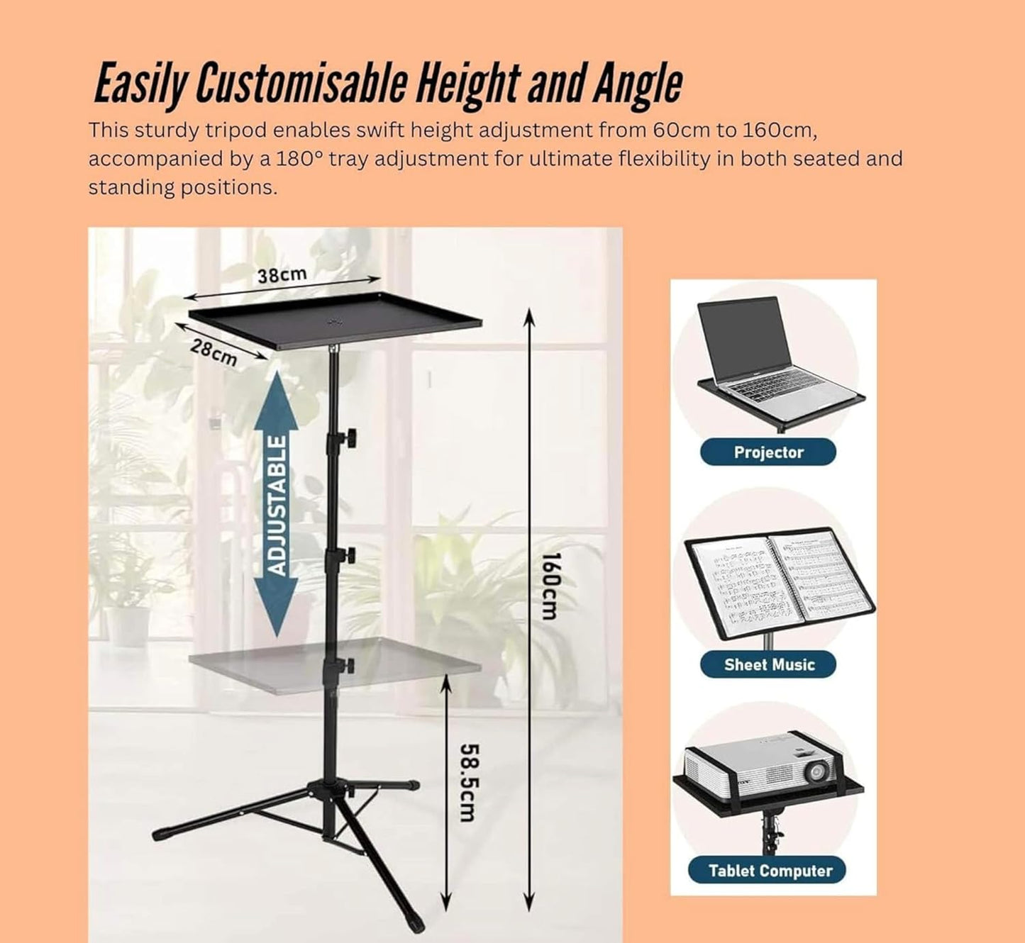 Adjustable Laptop Stand Tripod